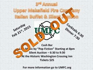 UMFC Italian Buffet Flyers 2015 Sold Out